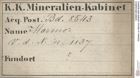 Etiketten zu Marmor (NHMW-MIN-Bd8543)